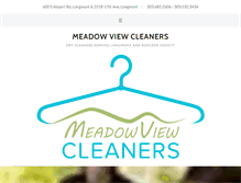 Tablet Screenshot of meadowviewcleaners.com